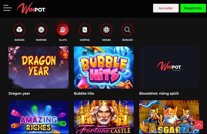 ¿Cómo jugar slots en Winpot Casino México?