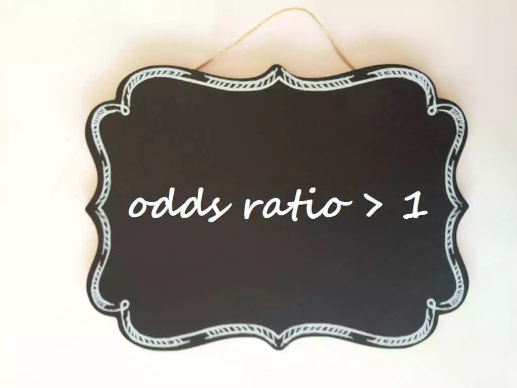 ¿Qué significa odds ratio mayor de 1?
