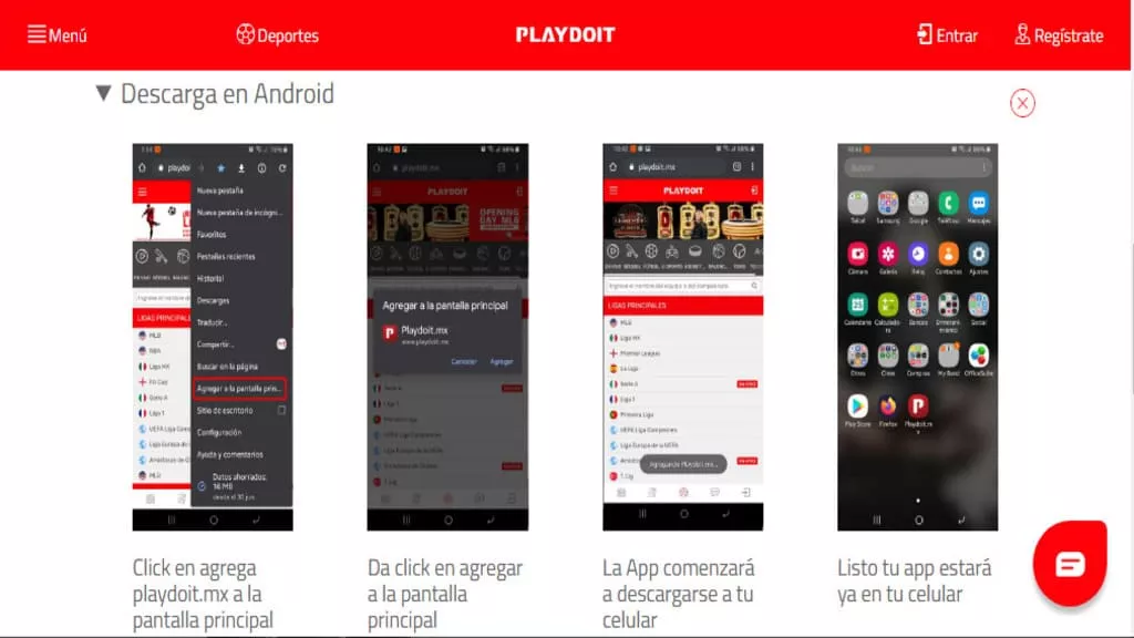 ¿Playdoit tiene app Android?