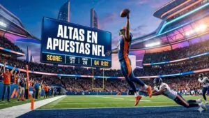 ¿Qué significa altas en apuestas NFL?