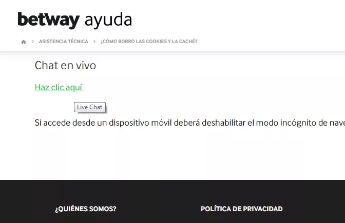 accedo chat betway