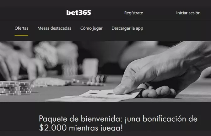 Bet365 Póquer México: Paquete de Bienvenida
