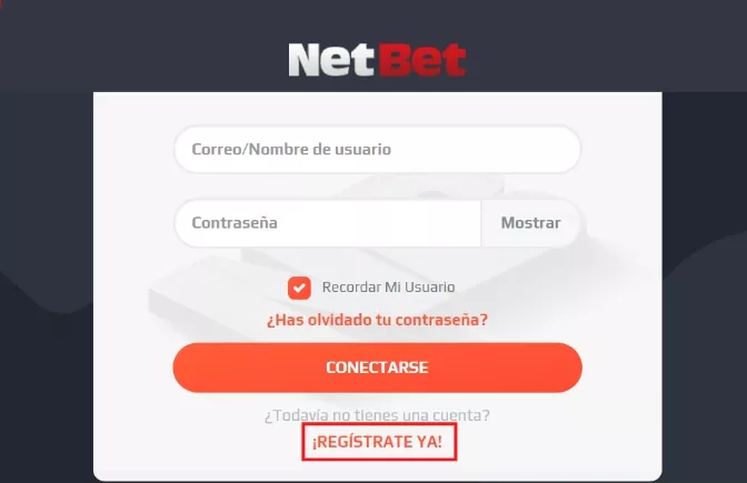 ¿Cómo registrarse en Netbet México?