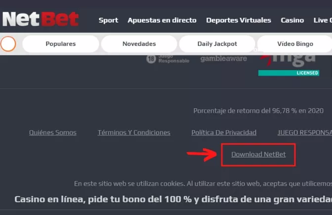 ¿Cómo y dónde descargar la app de Netbet México?