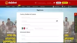 Cómo registrarse en Dafabet México