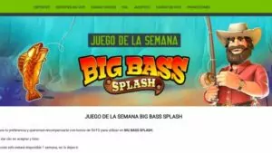 Promoción Big Bass Splash de Codere México