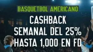 Promo cashback de la NBA en Codere México