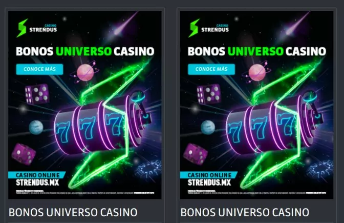 Bonos universo de casino de Strendus México